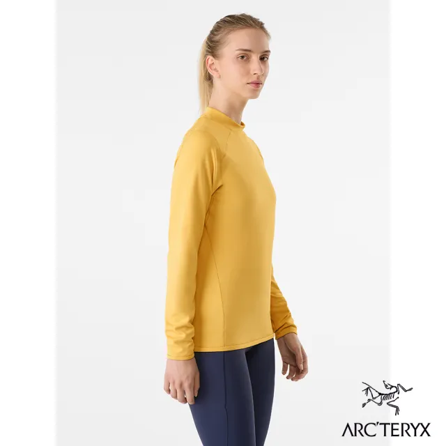 【Arcteryx 始祖鳥官方直營】女 Motus 長袖圓領衫(琥珀黃)