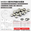 【MASSA-G 】Titanium T01純鈦搭配圓形金屬鍺錠項鍊(6個鍺6mm粗)