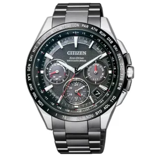 【CITIZEN 星辰】旗艦鈦金屬GPS衛星對時光動能腕錶/黑面44mm(CC9015-62E)