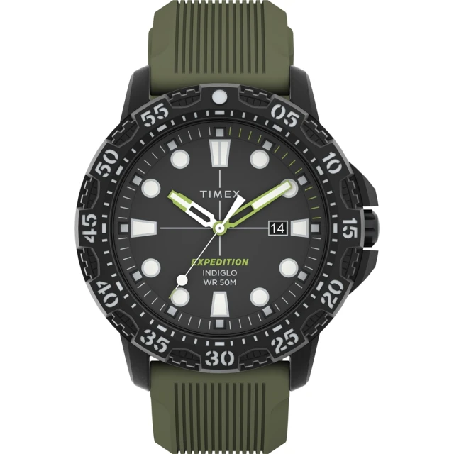 【TIMEX】天美時 遠征系列 Gallatin手錶 黑 x綠  TXTW4B25400