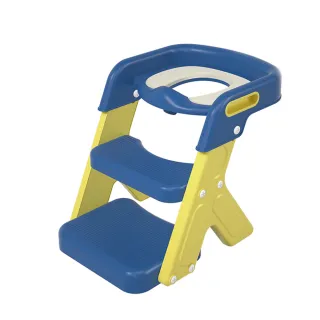 【Fameli】兒童多功能階梯馬桶座椅 PU軟座墊 踩腳凳(兒童馬桶 坐便器 學習馬桶)