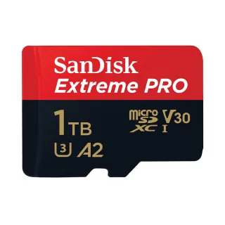 【SanDisk 晟碟】1TB 200MB/s Extreme Pro microSDXC U3 V30 A2 記憶卡(平輸 附轉卡)