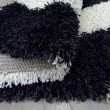 【范登伯格】比利時 黑白時尚長毛地毯(80x150cm)