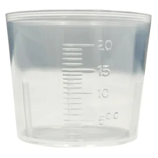 【小美紀】20ml量杯-226H-10入裝(無毒量杯 測量杯 硬質塑膠 小量杯 藥劑稀釋 肥料稀釋 液態肥料)