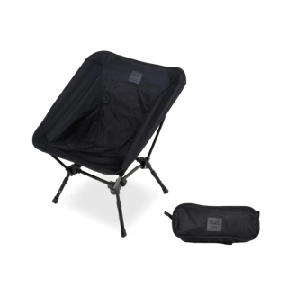 【NUIT 努特】四角衛星 輕量太空椅 露營椅 釣魚椅 月亮椅 輕量椅 便攜椅 摺疊椅 低腳椅(NTC114BK單入)