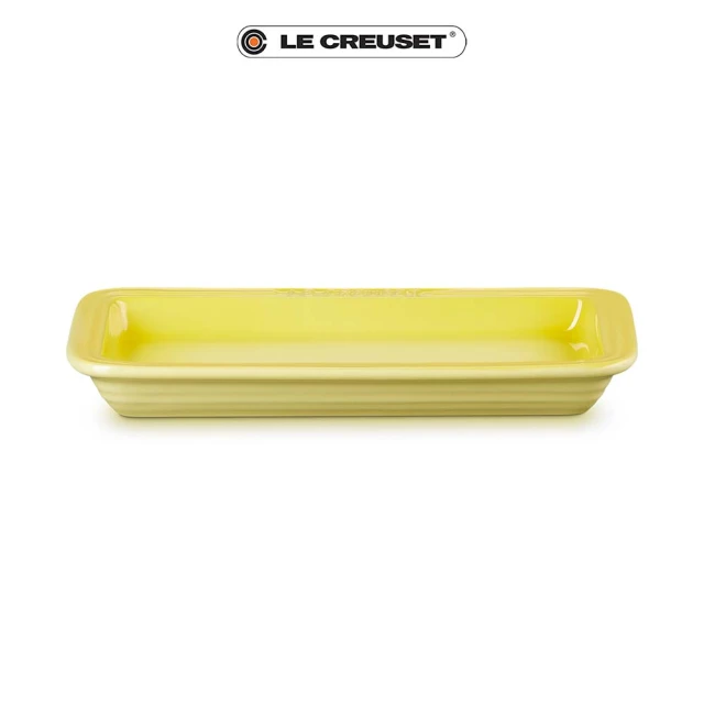 Le Creuset ☆9/8開賣☆瓷器長方盤 25cm(閃亮黃)