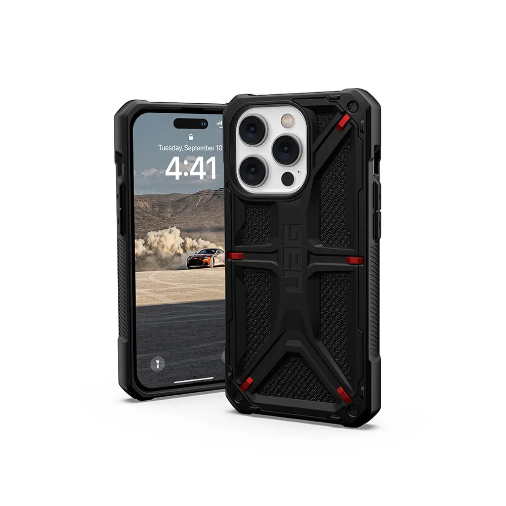【UAG】iPhone 14 Pro 頂級特仕版耐衝擊保護殼-軍用黑(UAG)