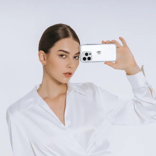 【MAGEASY】iPhone 14 Pro Max 6.7吋 ATOMS 超軍規防摔透明手機殼(吸震升級)