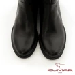 【CUMAR】楔型底歐系直筒過膝長靴(黑色)