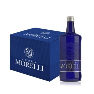 即期品【ACQUA MORELLI 莫雷莉】義大利氣泡礦泉水750mlx12入/箱(玻璃瓶裝效期至2025/5/16)