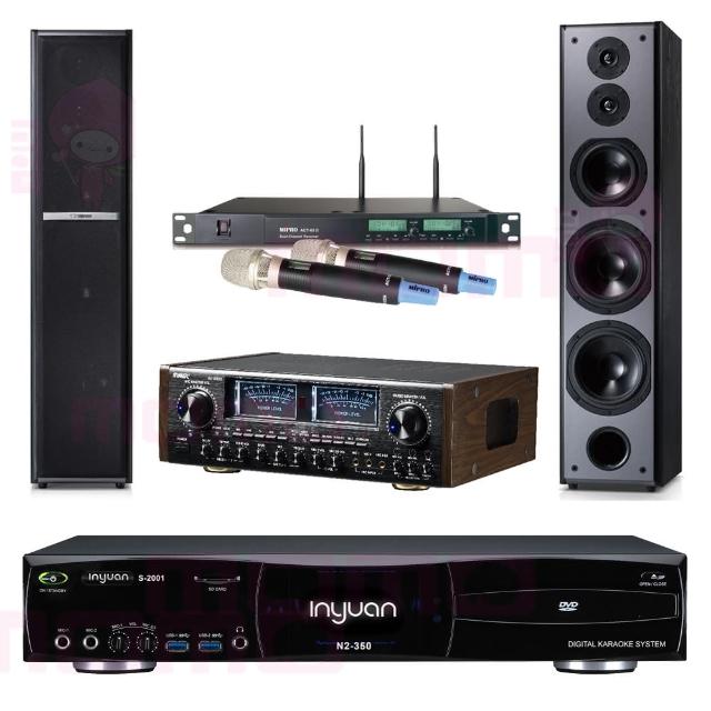 【音圓】S-2001 N2-350+SUGAR AV-8800+ACT-65II+TDF M6(點歌機4TB+擴大機+無線麥克風+喇叭)