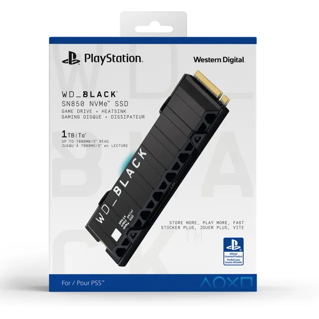 WD 威騰】WD_BLACK SN850 OFFICIALLY LICENSED NVMe SSD FOR PS5 1TB