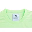 【Y-3 山本耀司】Y-3綠字LOGO純棉短袖圓領T恤(男款/螢光綠)
