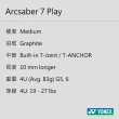【YONEX】Arcsaber 7 Play 羽球拍 穩定 快速擊球 原廠穿線 灰黃(ARC7PLGE-815)