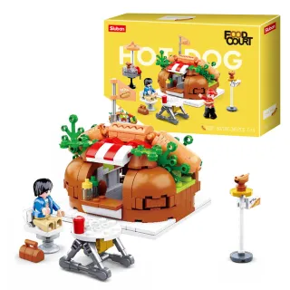 【Sluban啟蒙積木】熱狗屋B0705C(街景積木)