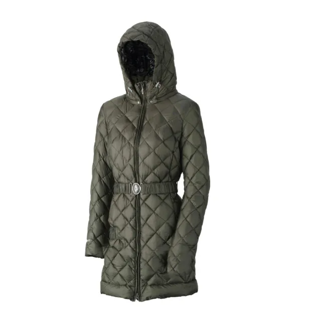 【Wildland 荒野】女 輕量四層700FP中長羽絨衣《可可綠》0A32101/連帽外套/羽絨外套/保暖外套/(悠遊山水)