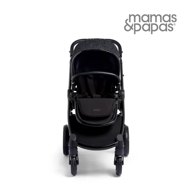 【Mamas & Papas】Ocarro 雙向 高景觀 避震輪 可平躺 新生兒 嬰兒手推車 0m+(軟呢黑)