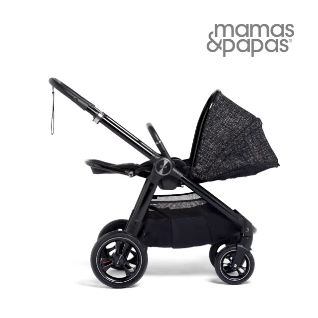 【Mamas & Papas】Ocarro 雙向 高景觀 避震輪 可平躺 新生兒 嬰兒手推車 0m+(軟呢黑)