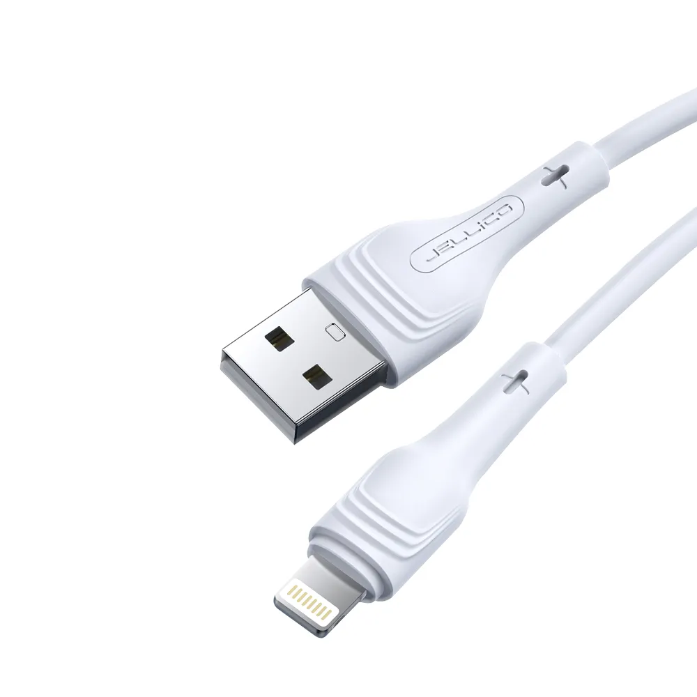 【JELLICO】USB to Lightning 1M 輕巧系列3.1A快充充電傳輸線(JEC-A18-WTL)