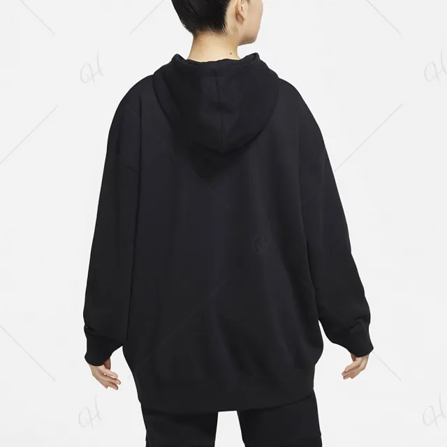 【NIKE 耐吉】上衣 女款 長袖上衣 帽T 運動 AS W NSW FLC HOODIE 黑 FB1823-010