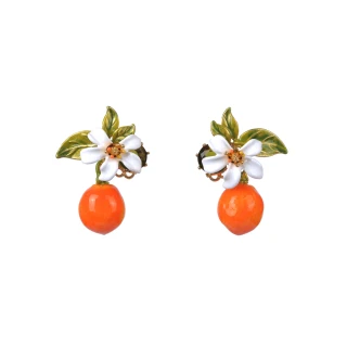 【Les Nereides】普羅旺斯花園-香桔與香桔花耳環