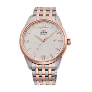 【ORIENT 東方錶】ORIENT 東方錶 WILD CALENDAR系列 現代簡約機械錶 鋼帶款 白色 - 40.8 mm(RA-AX0001S)