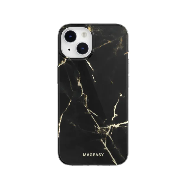 【MAGEASY】iPhone 14/13 6.1吋 MARBLE 大理石紋防摔手機殼(無磁圈款)