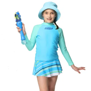 【沙兒斯】女童二件式長袖泳裝(NO.B8622108)