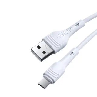 【JELLICO】USB to Type-C  1M 輕巧系列3.1A快充充電傳輸線(JEC-A18-WTC)