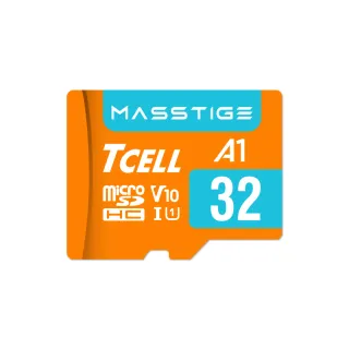 【TCELL 冠元】MASSTIGE A1 microSDHC UHS-I U1 V10 100MB 32GB 記憶卡