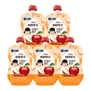 【BEBECOOK 寶膳】韓國 嬰幼兒蘋果紅蘿蔔汁 5入組(100%蔬菜及水果製成)