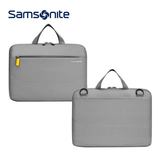 【Samsonite 新秀麗】DENDI-ICT BP5*001-13/14吋筆電手提/側揹包-灰色(電腦包)