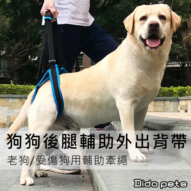 【Dido pets】狗狗後腿輔助背帶 老狗受傷狗用牽繩(PT132)