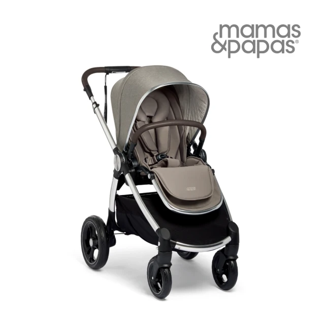 【Mamas & Papas】Ocarro 雙向 高景觀 避震輪 可平躺 新生兒 嬰兒手推車 0m+(坯布灰)