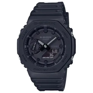 【CASIO 卡西歐】G-SHOCK 八角雙顯手錶 GA-2100-1A1