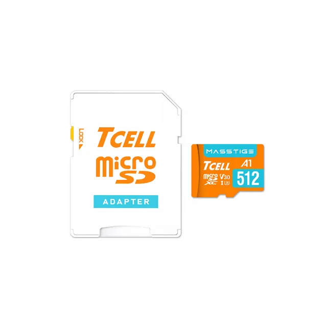 【TCELL 冠元】MASSTIGE A1 microSDXC UHS-I U3 V30 100MB 512GB 記憶卡