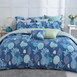 【HongYew 鴻宇】60支100%天絲 薄被套床包組-巴姆巴姆(雙人)