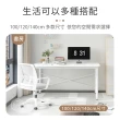【築沐家居】圓管桌腳極簡純白書桌 120cm J019(桌子 辦公桌 工作桌 化妝台 收納)