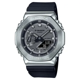 【CASIO 卡西歐】G-SHOCK 金屬八角經典設計G-SHOCK系列 GM-2100-1A
