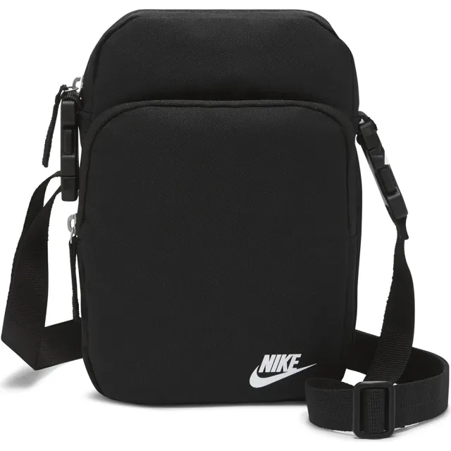 【NIKE 耐吉】側背包 斜背包 小包 運動包 Heritage Crossbody bag 黑 DB0456-010