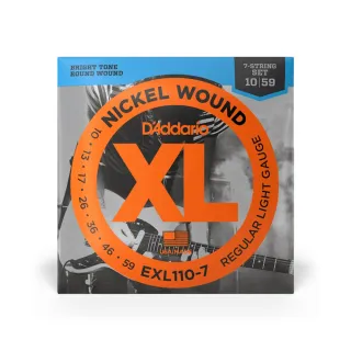 【D’Addario】EXL110-7 七弦電吉他弦 10-59(原廠公司貨 商品保固有保障)