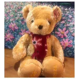【TEDDY HOUSE泰迪熊】泰迪熊玩具玩偶公仔絨毛娃娃富森王子圍巾泰迪熊大棕(正版泰迪熊可許願好運泰迪熊)
