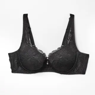 【Lavieaisee 金華歌爾】美麗花世界 B-C罩杯內衣 三次元記形-IB4328B1(黑)