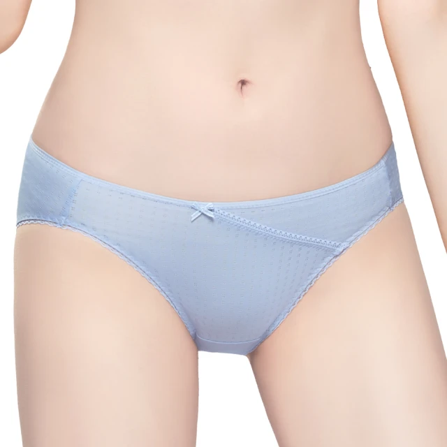 【Swear 思薇爾】青春日記系列M-XL素面低腰三角女內褲(粉蝶藍)