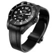 【TITONI 梅花錶】SEASCOPER 600米陶瓷錶圈鍛造碳天文台認證潛水機械錶 - 黑(83600 C-BK-256)