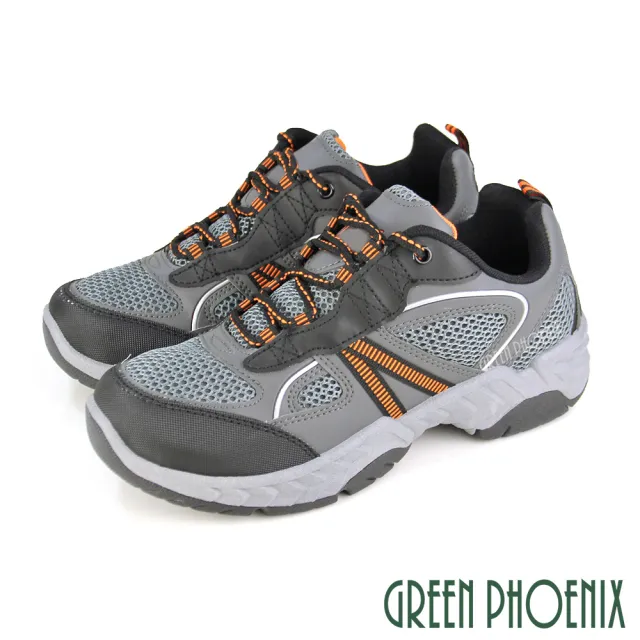【GREEN PHOENIX 波兒德】★男款台灣製綁帶休閒運動鞋(藍色、黑色)