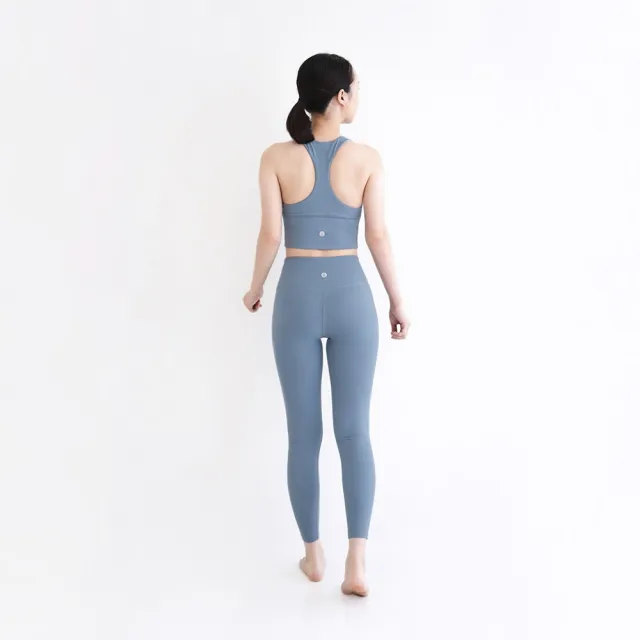 【Mukasa 慕卡莎】DURABLE 提臀美形瑜珈褲 - 霧霾藍 - MUK-22931(瑜珈褲、運動褲、九分褲)