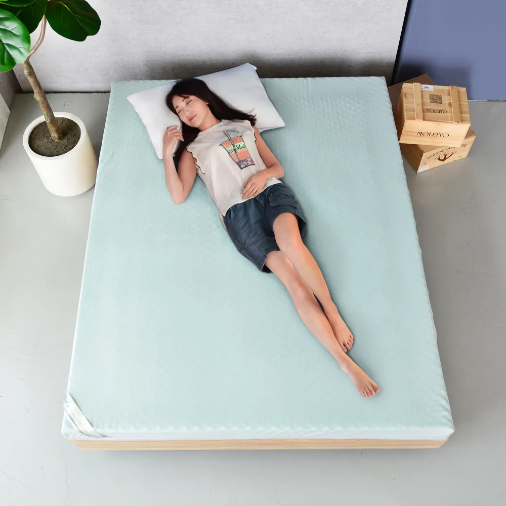 【LooCa】【買床送枕】石墨烯EX防蹣5cm記憶床墊(加大6尺-送枕X2)