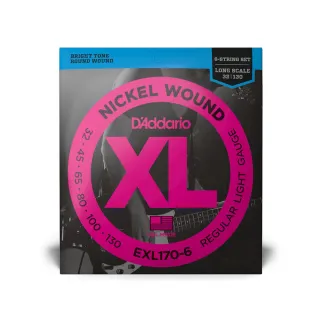 【D’Addario】EXL170-6 6弦貝斯弦 32-130(原廠公司貨 商品保固有保障)