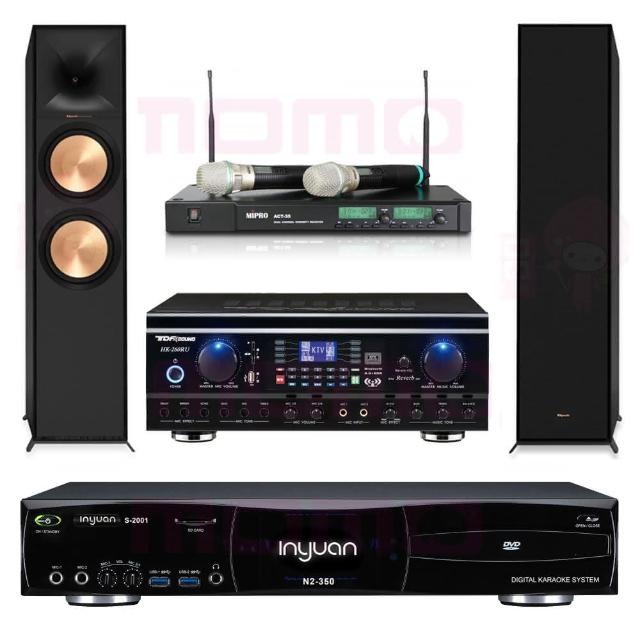 【音圓】S-2001 N2-350+TDF HK-260RU+ACT-35B+R-600F(點歌機4TB+擴大機+無線麥克風+喇叭)
